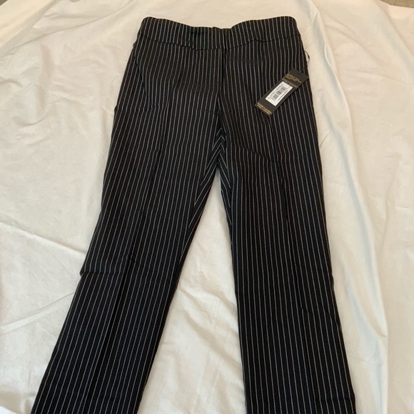 RENAUR DOUBLE COMFORT BLACK WHITE STRIPE PANTS NWT - Picture 2 of 4